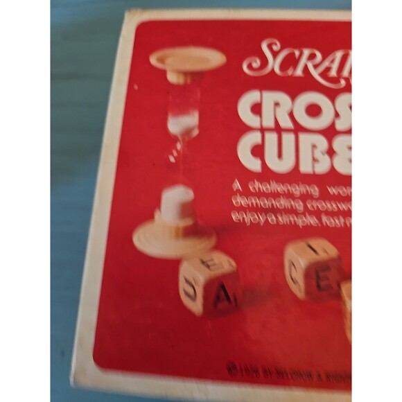 Scrabble Crossword Cubes Word Game Selchow & Righter Vintage 1976 1+ Players Fun - Picture 5 of 5